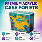 Pokemon ETB Acrylic Display Case | Premium 8mm UV Magnetic Protector