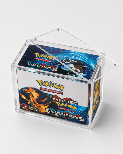 Pokemon Booster Box Acrylic Display Case | Premium 8mm UV Magnetic Protector