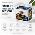 Pokemon Booster Box Acrylic Display Case | Premium 8mm UV Magnetic Protector